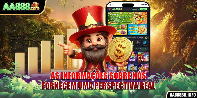 As informações sobre nós fornecem uma perspectiva real